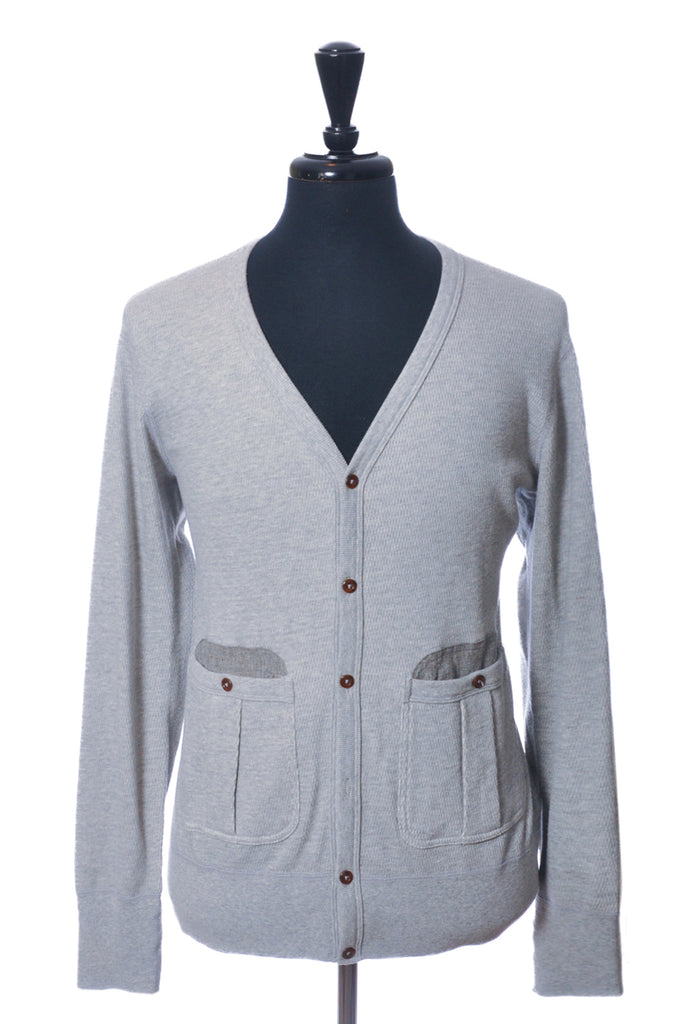 Wings + Horns Research Grey Cotton Cardigan