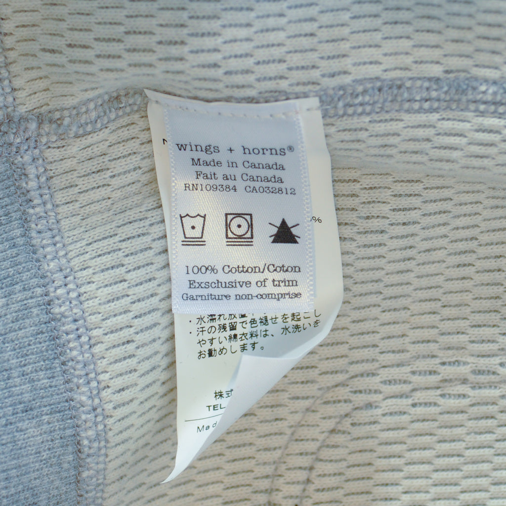 Wings + Horns Research Grey Cotton Cardigan