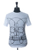 Costume National Homme NWT White Skulls Print T-Shirt