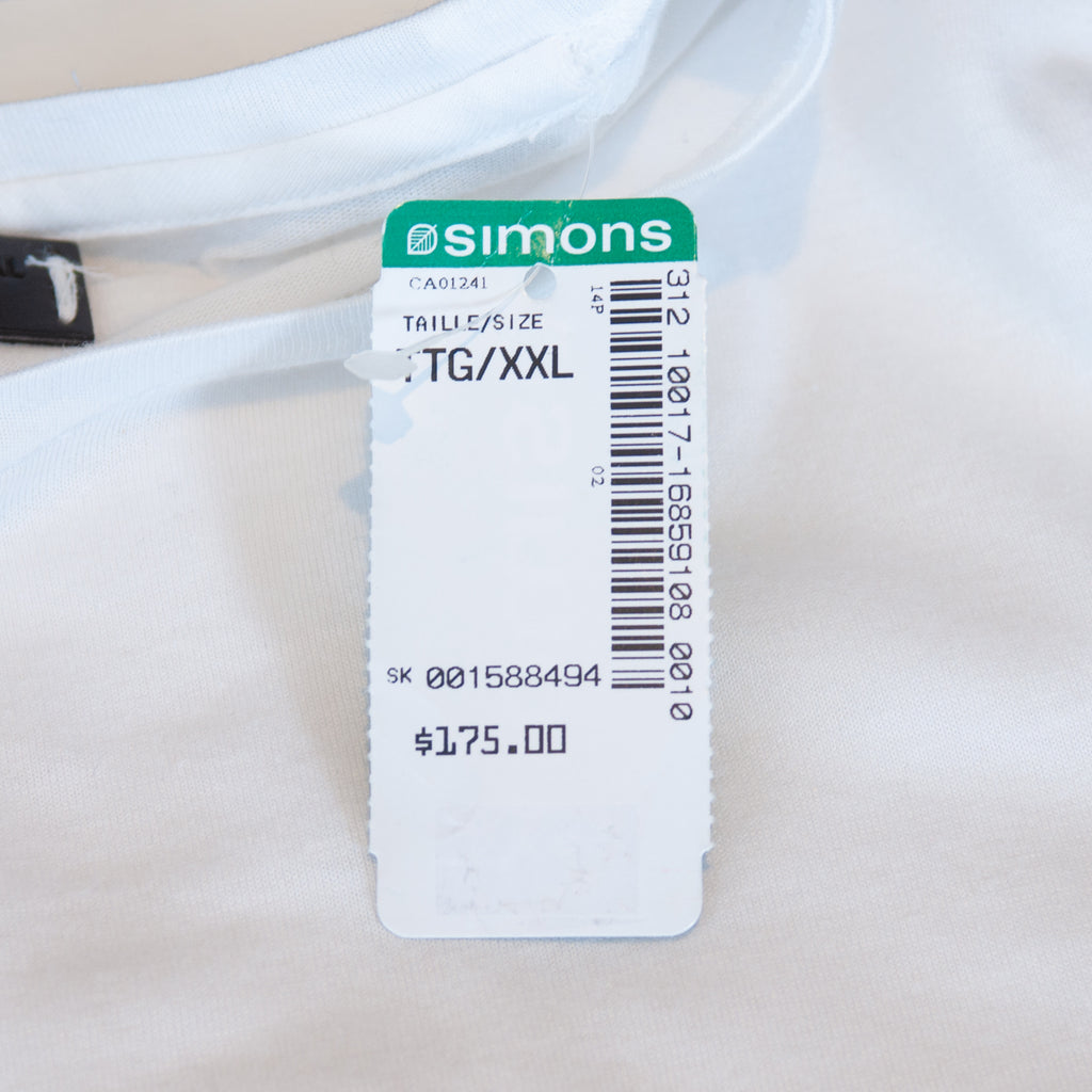 Costume National Homme NWT White Skulls Print T-Shirt