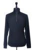Wings + Horns Black Merino Wool Quarter Zip Sweater