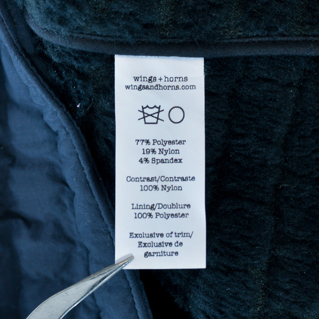 Wings + Horns Navy Blue Quilted Jacket