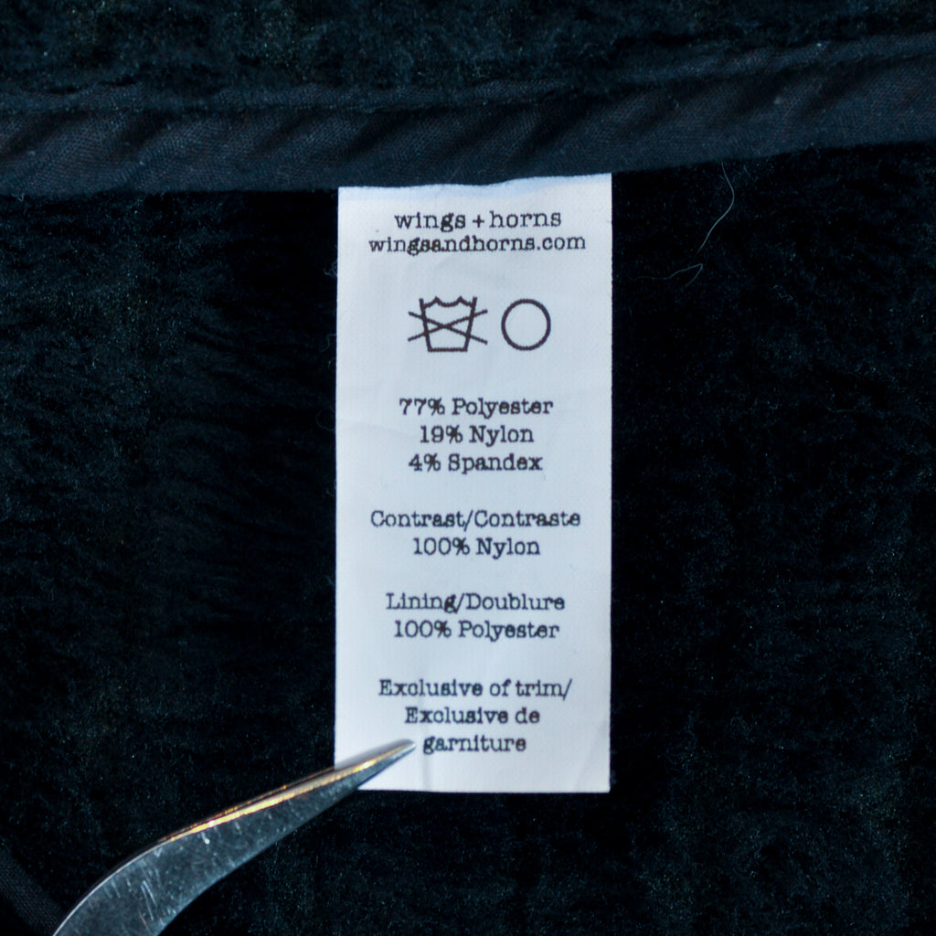Wings + Horns Black Quilted Blazer Jacket