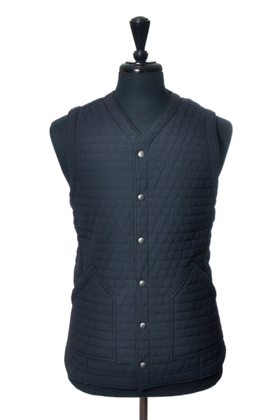Wings + Horns Black Quilted Vest