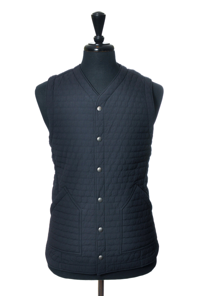 Wings + Horns Black Quilted Vest