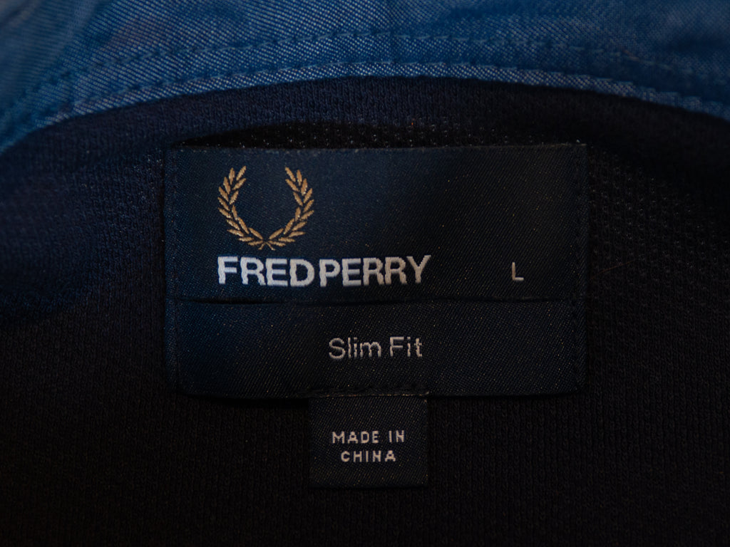 Ferd Perry Navy Blue Slim Fit Polo Shirt