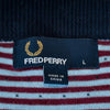 Fred Perry Dotted Navy Blue Cardigan Sweater