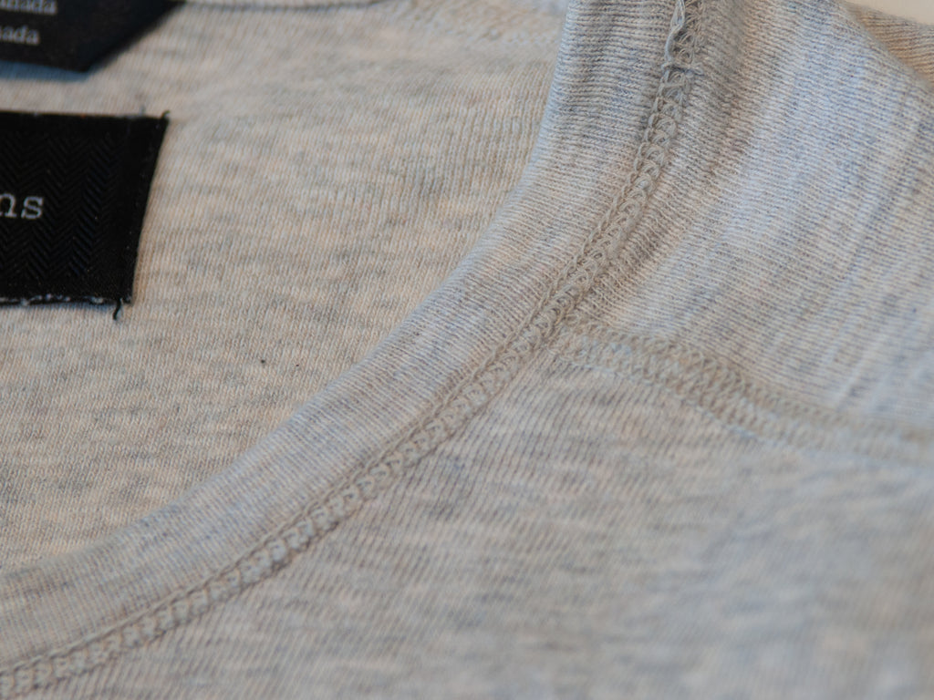 Wings + Horns Grey Knit T-Shirt