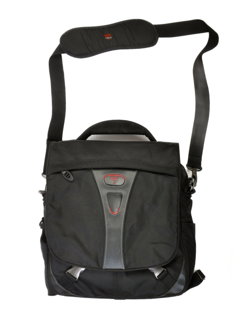 Tumi Black Nylon Shoulder Bag
