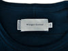 Wings + Horns Washed Black Waffle Knit Crew Neck Sweater