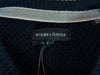 Wings + Horns Black Merino Wool Crew Neck Sweater