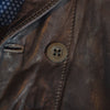 Diesel Grey Lamb Leather Jacket