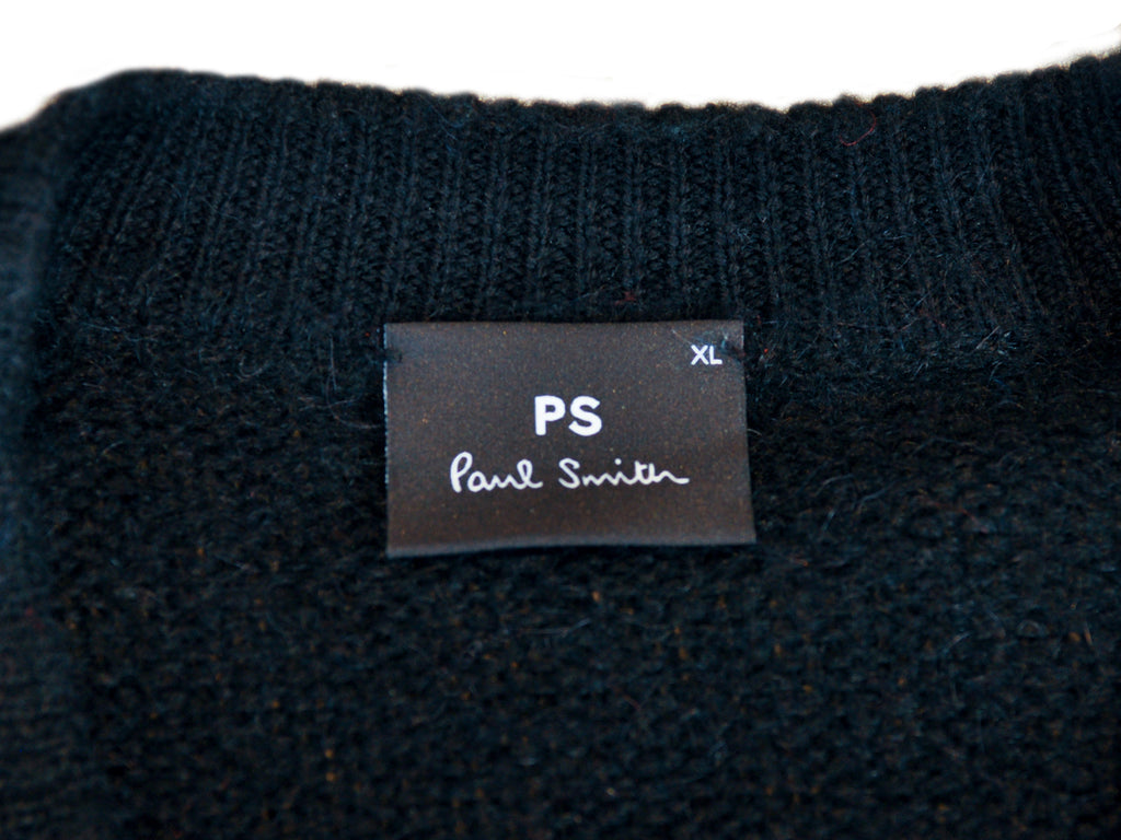 Paul Smith Striped Shaggy Mohair Sweater