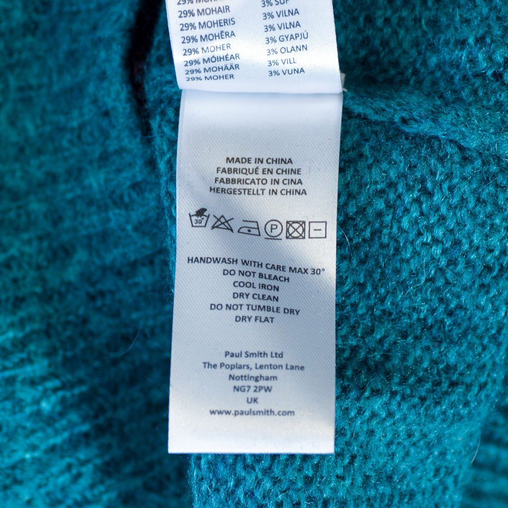 Paul Smith Striped Shaggy Mohair Sweater