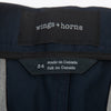 Wings + Horns Navy Blue Cotton Shorts