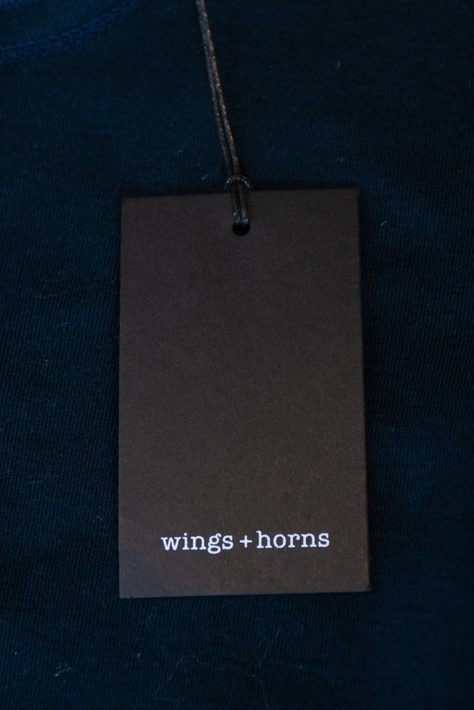 Wings + Horns NWT Ink Blue Henley Shirt