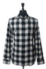 Rag & Bone Black on Ivory Check Over Shirt