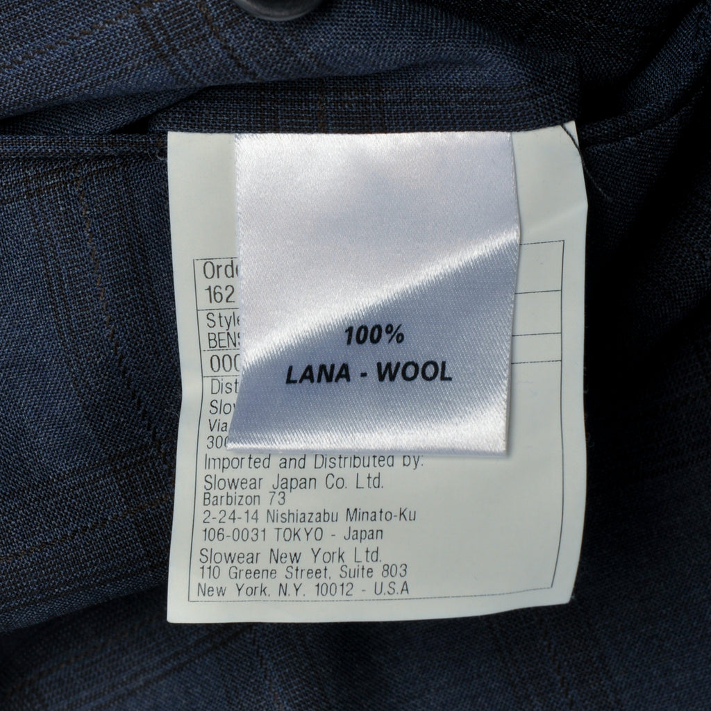 Incotex Blue Check Classic Fit Benson Pants