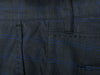 John Varvatos Luxe Navy Blue Check Pants