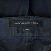 John Varvatos Luxe Navy Blue Check Pants