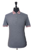 Ted Baker Navy Blue Striped Beagle Polo Shirt