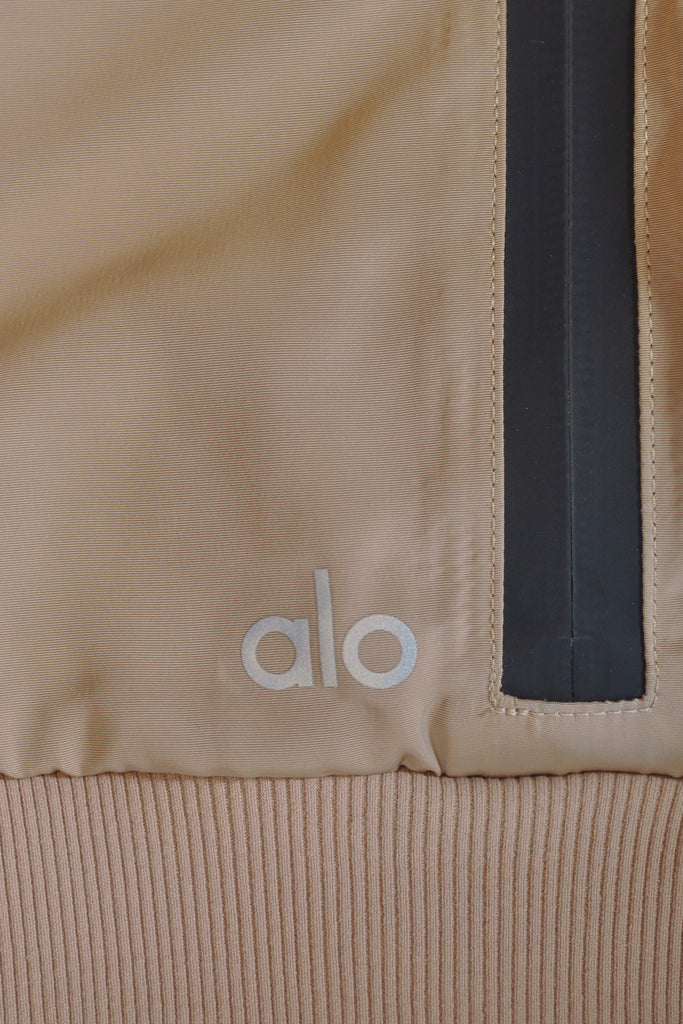 Alo Light Brown Hooded Jacket