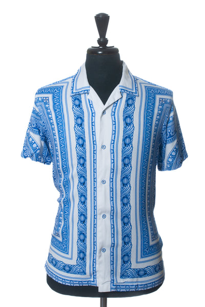 Robert Graham Blue Print Camp Shirt
