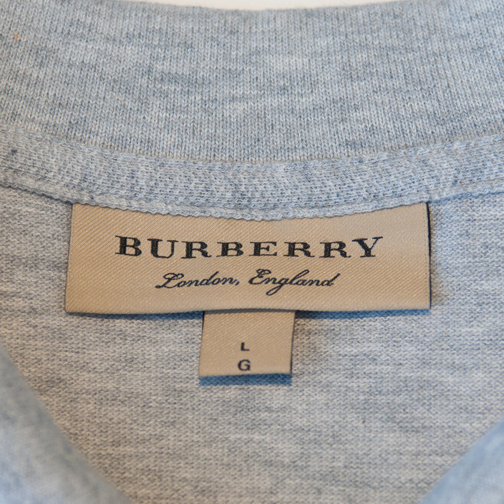 Burberry Light Grey Polo Shirt