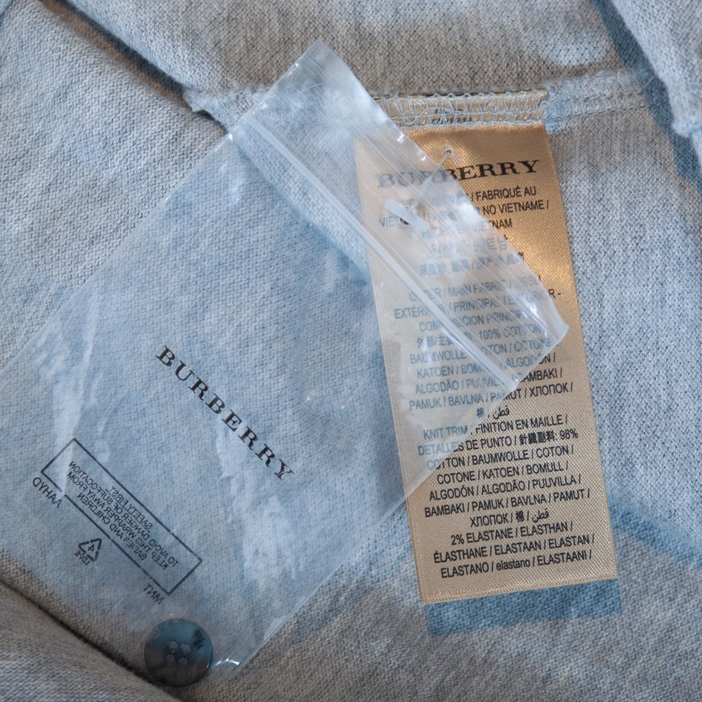 Burberry Light Grey Polo Shirt