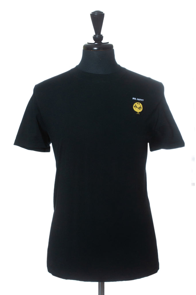 Sandro Mr. Happy Black Crew Neck T-Shirt