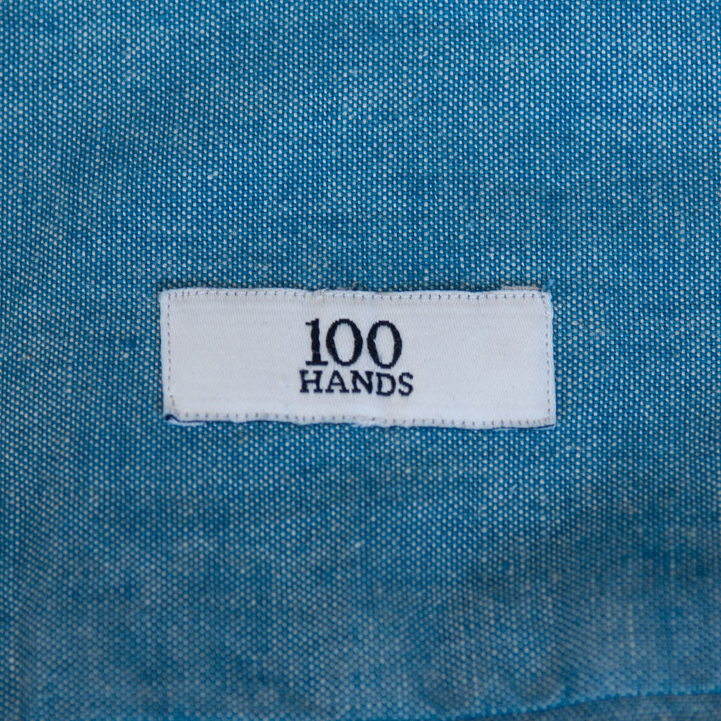 100 Hands Blue Chambray Dress Shirt