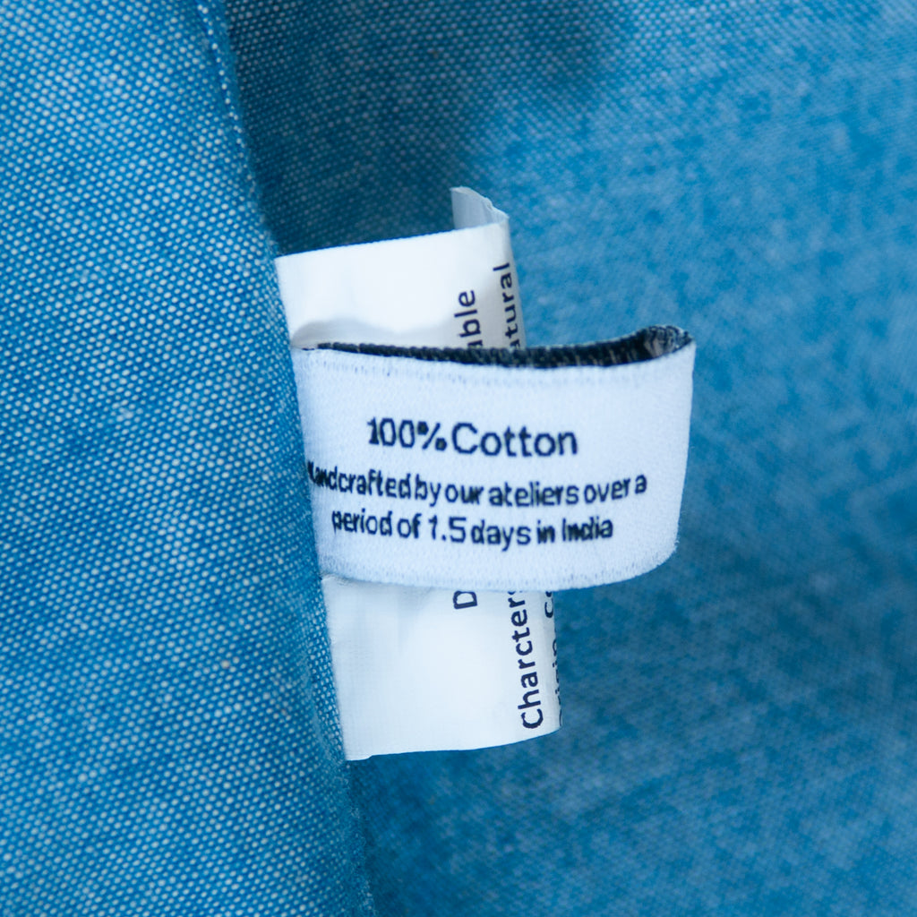 100 Hands Blue Chambray Dress Shirt