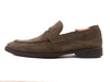 Di Bianco Green Suede Penny Loafers