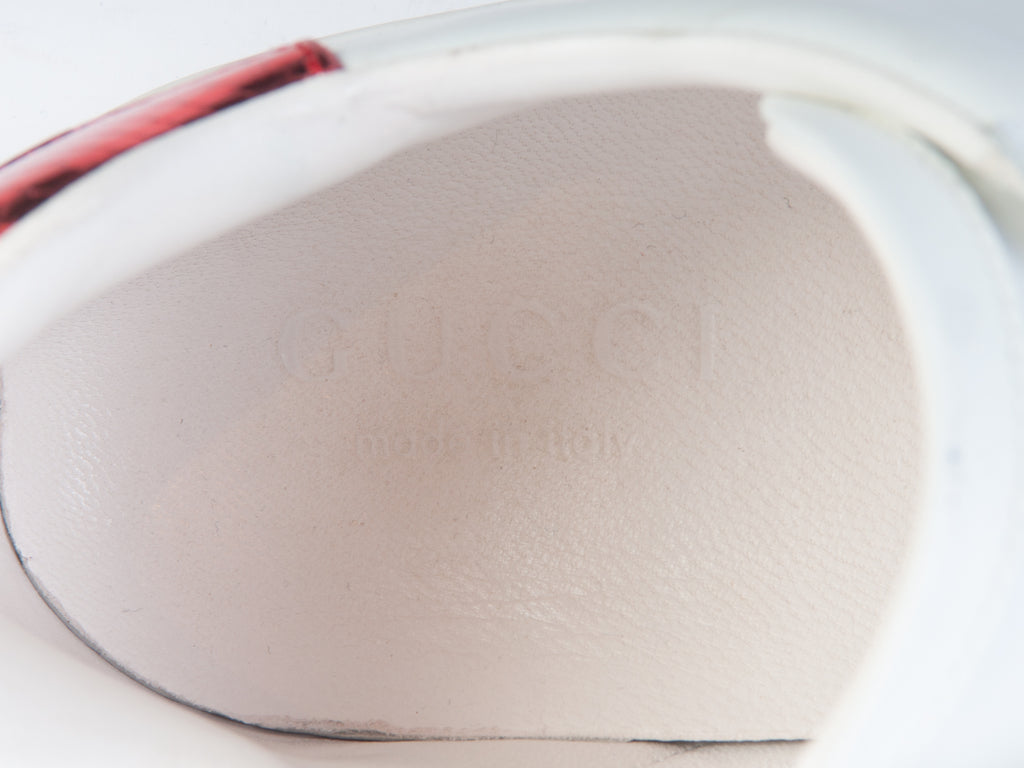 Gucci White Bee Sneakers