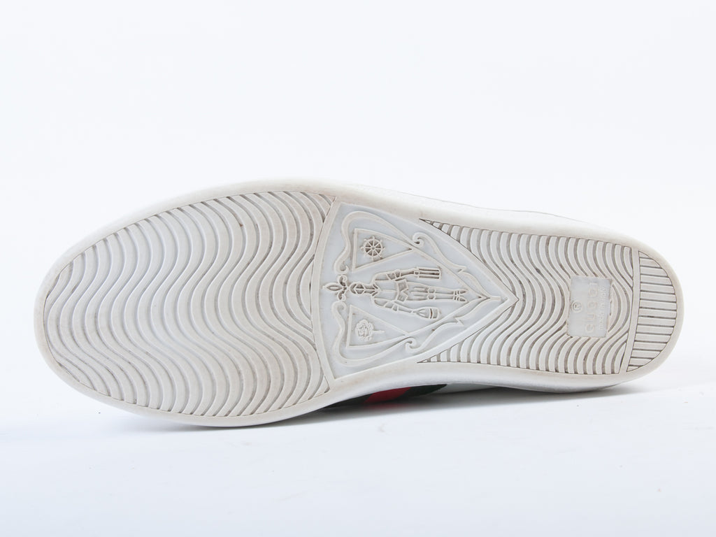 Gucci White Bee Sneakers