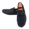 Ted Baker Navy Blue Suede Cottn Driving Shoes