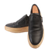 Zanotti Black and Gold Zipper Sneakers