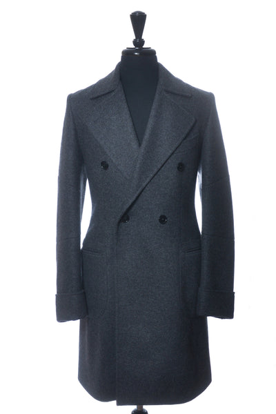 Christopher Bates Grey Double Breasted Overcoat