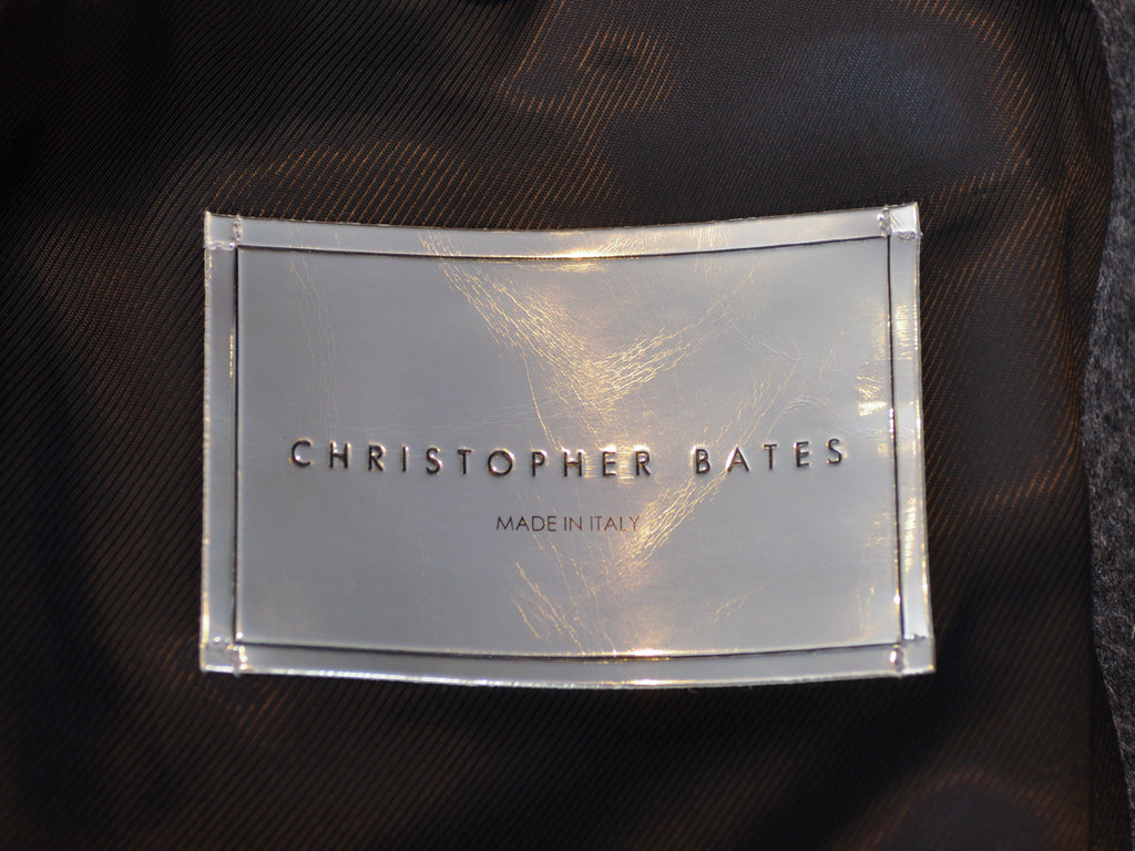 Christopher Bates Grey Double Breasted Overcoat