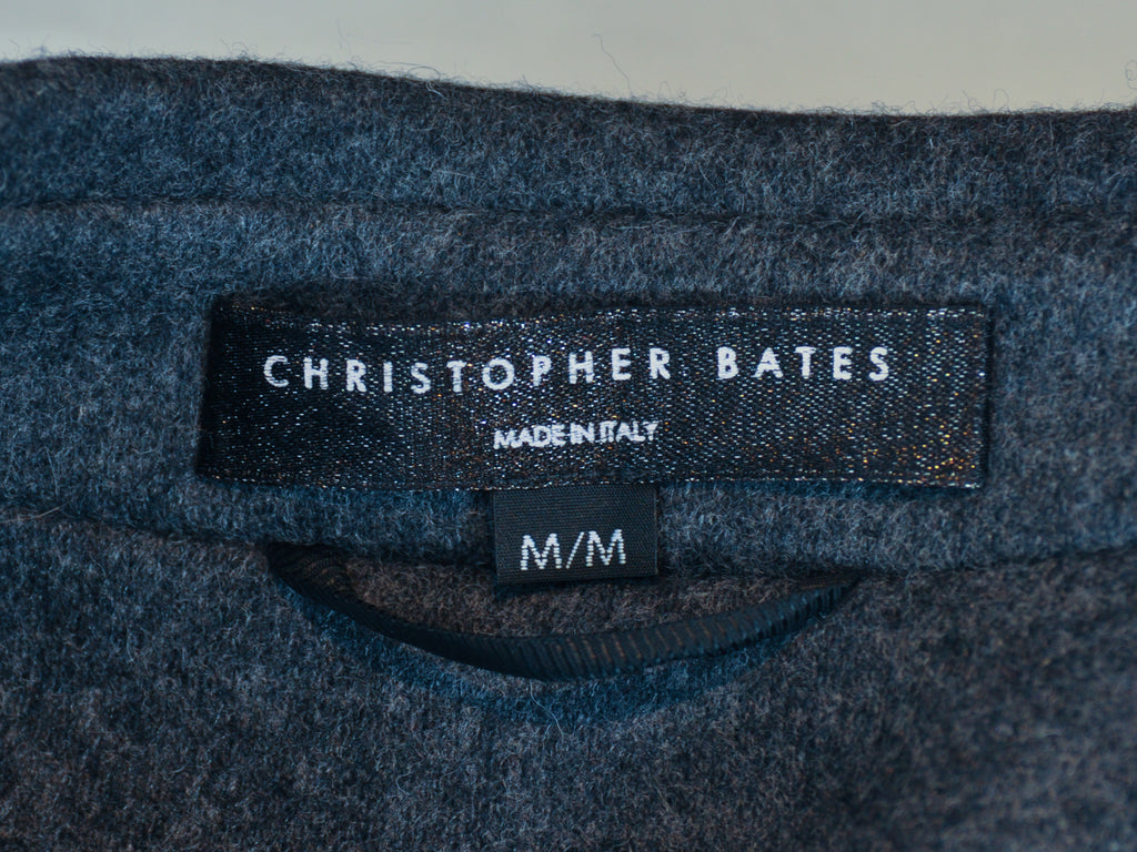 Christopher Bates Grey Double Breasted Overcoat