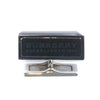 Burberry Black Text Logo Inlay Cufflinks