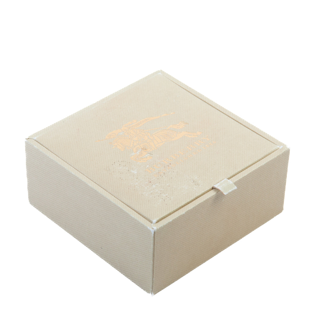 Burberry Black Text Logo Inlay Cufflinks