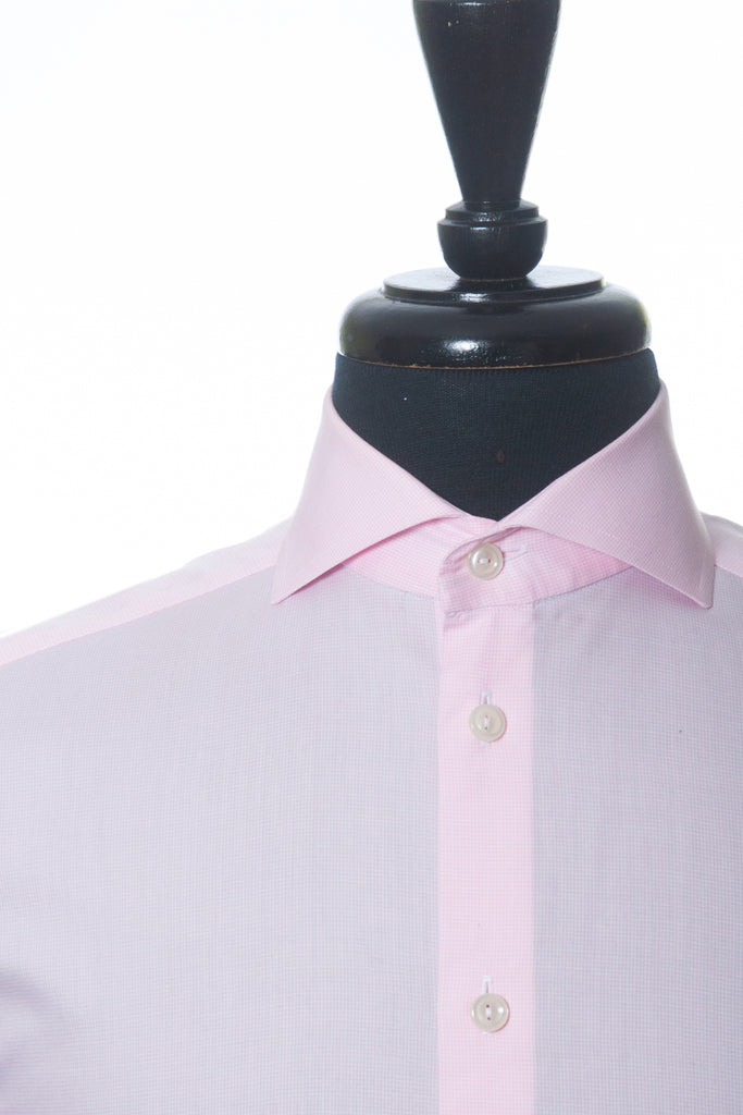 Eton Pink Puppytooth Super Slim York Shirt