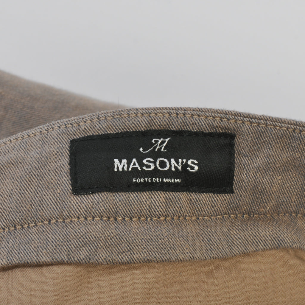 Mason’s Brown Linen Blend Torino Pants