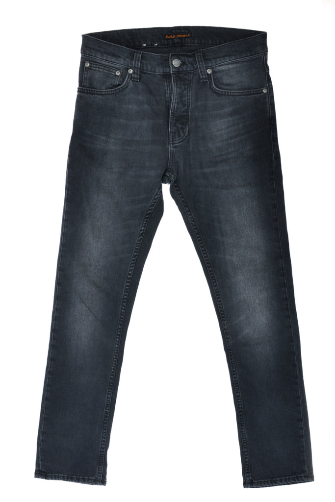 Nudie Dark Core Black Grim Tim Jeans