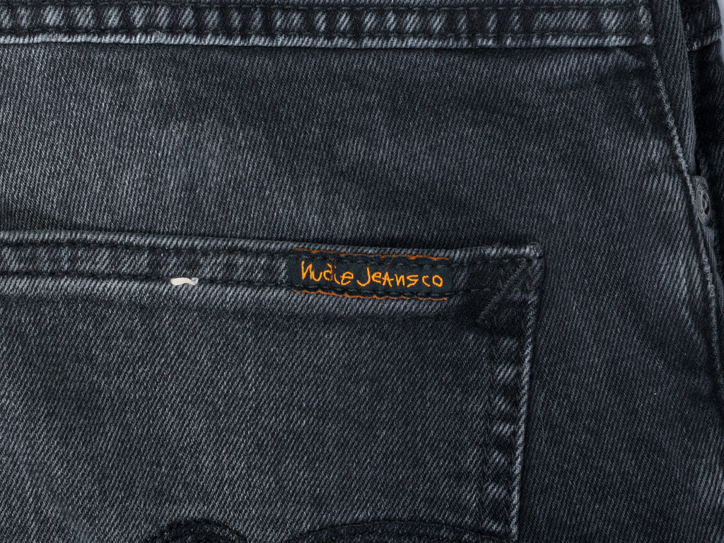 Nudie Dark Core Black Grim Tim Jeans