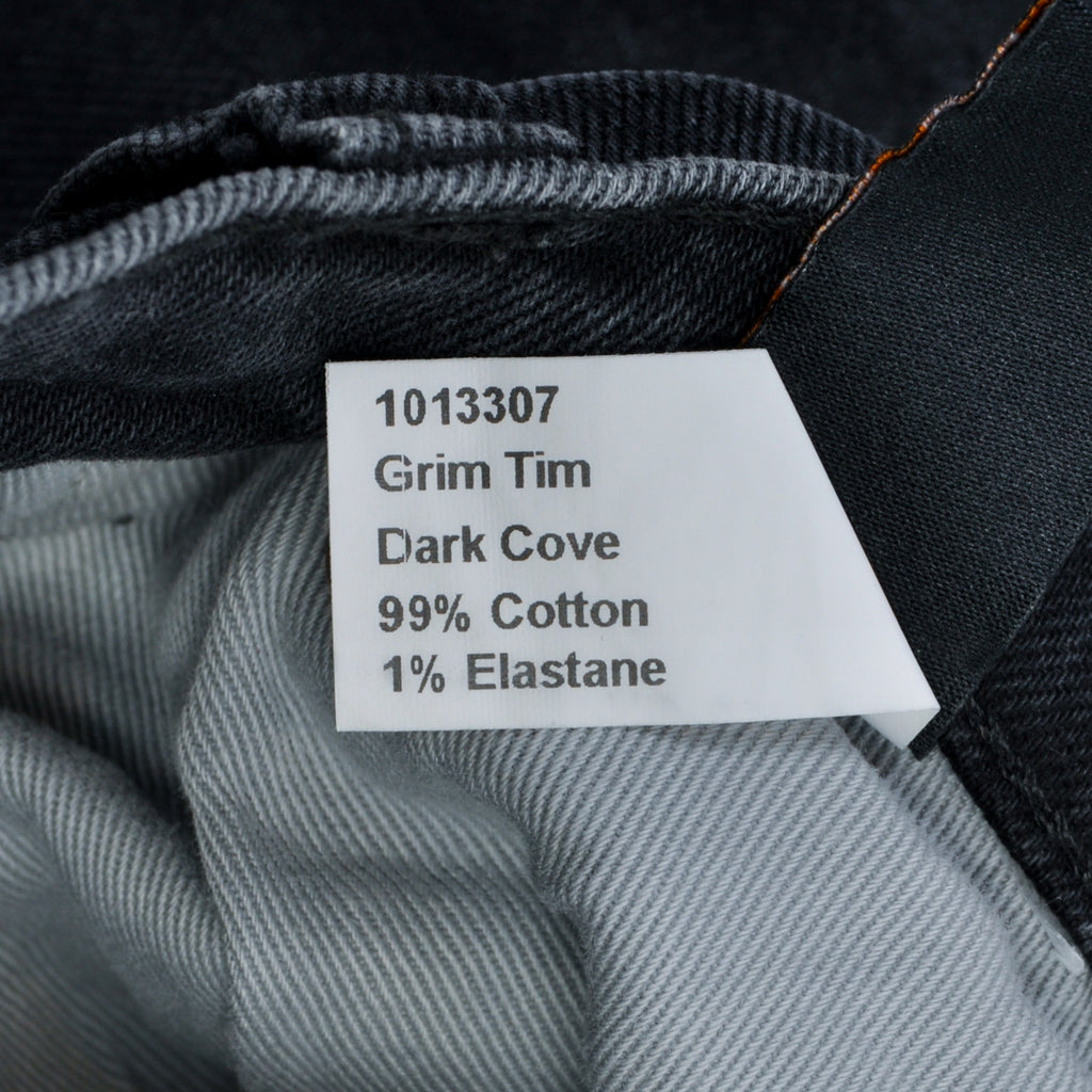 Nudie Dark Core Black Grim Tim Jeans