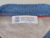 Brunello Cucinelli Blue Pocket Crew Neck Sweater