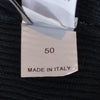 Brunello Cucinelli Black Ribbed Cotton Crew Neck Sweater