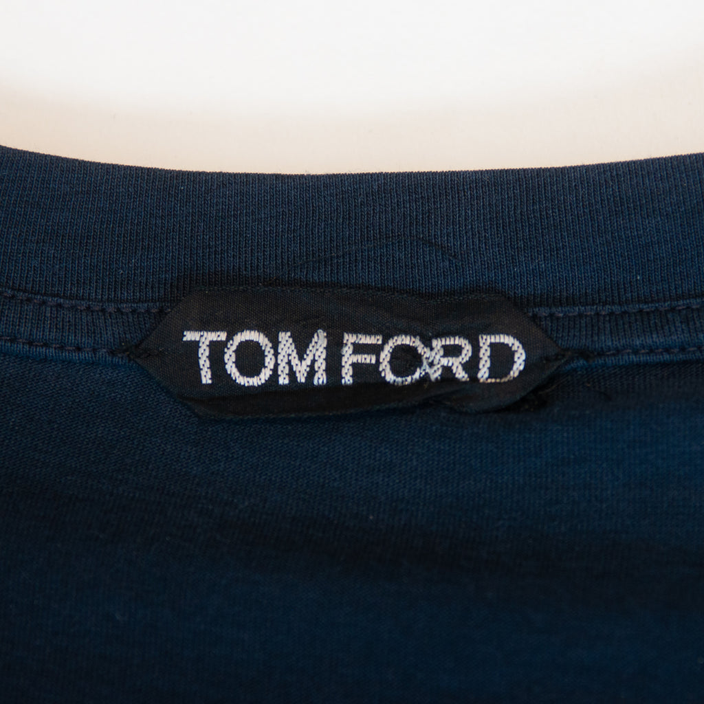 Tom Ford Washed Blue Crew Neck T-Shirt